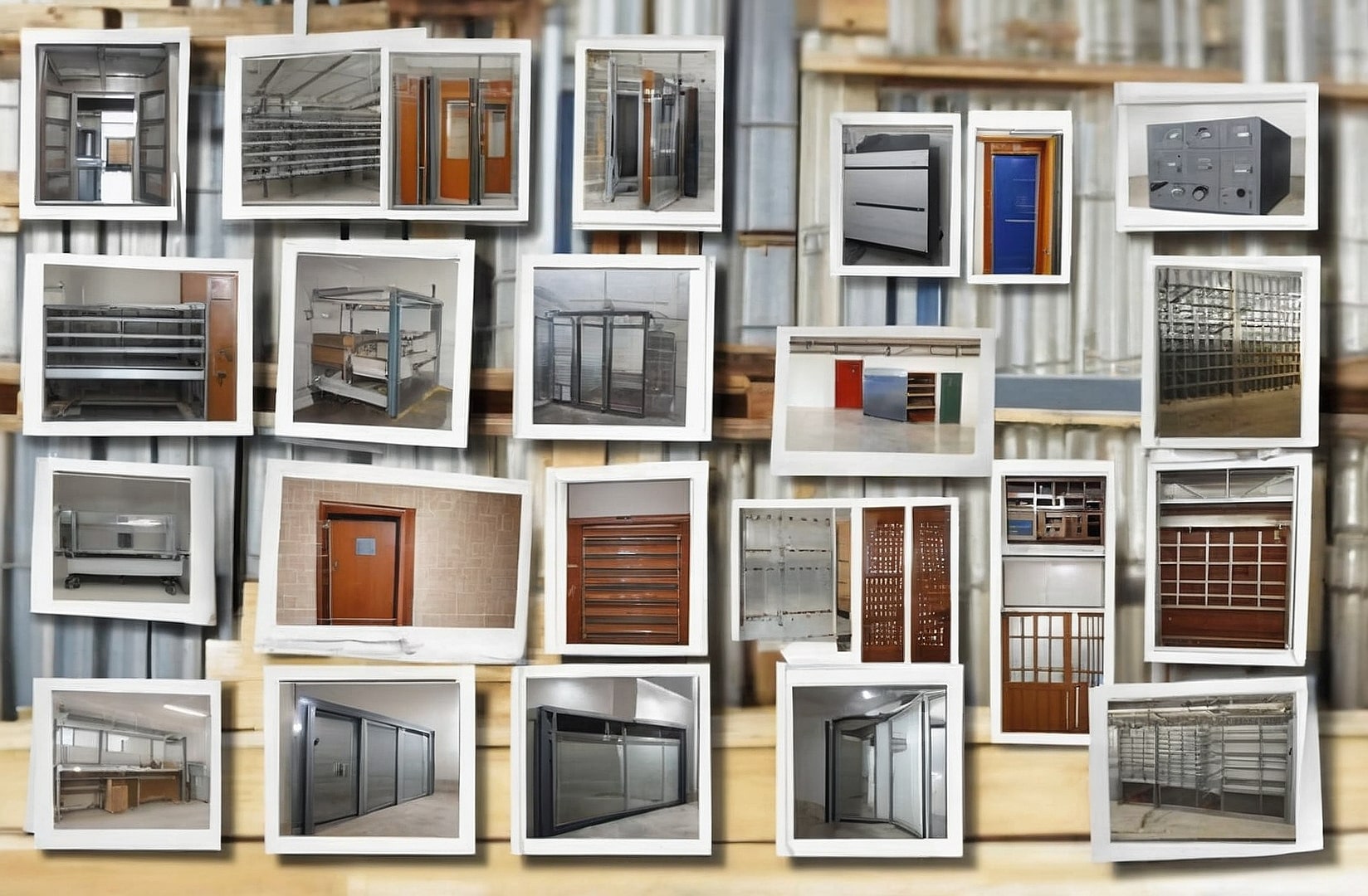 Puertas de cristal y metálicas